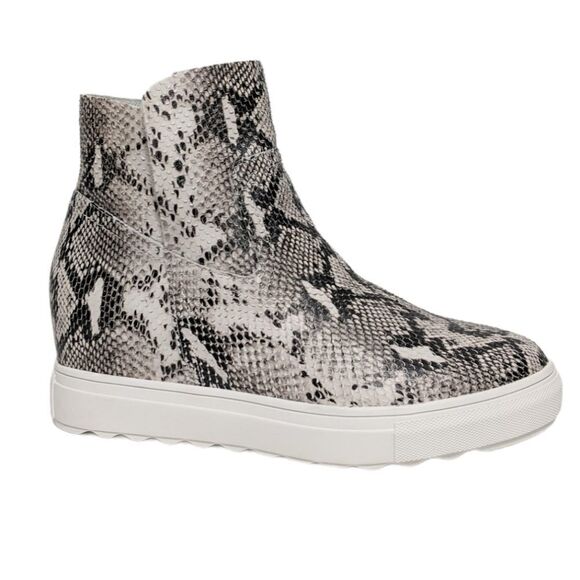 NWOB J/SLIDES Posh Snake Hidden Wedge Sneakers - Picture 9 of 9